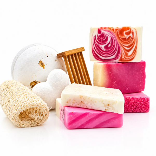 Handmade Artisan Natural Soap Selection Gift Box - Tropical Bliss Collection