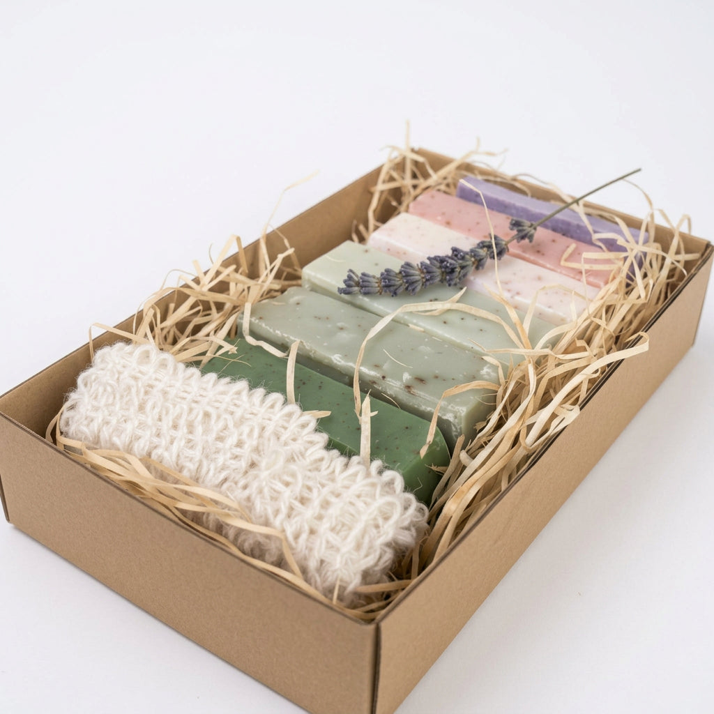 French Scented Marseille Soap Box - Le Jardin Exfoliant