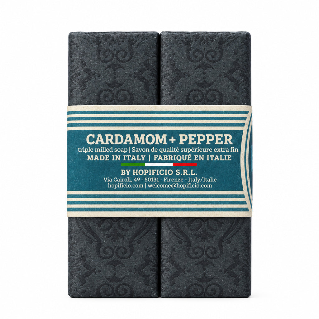 Hopificia Cardamom & Pepper Triple Milled Soap - Set of 2
