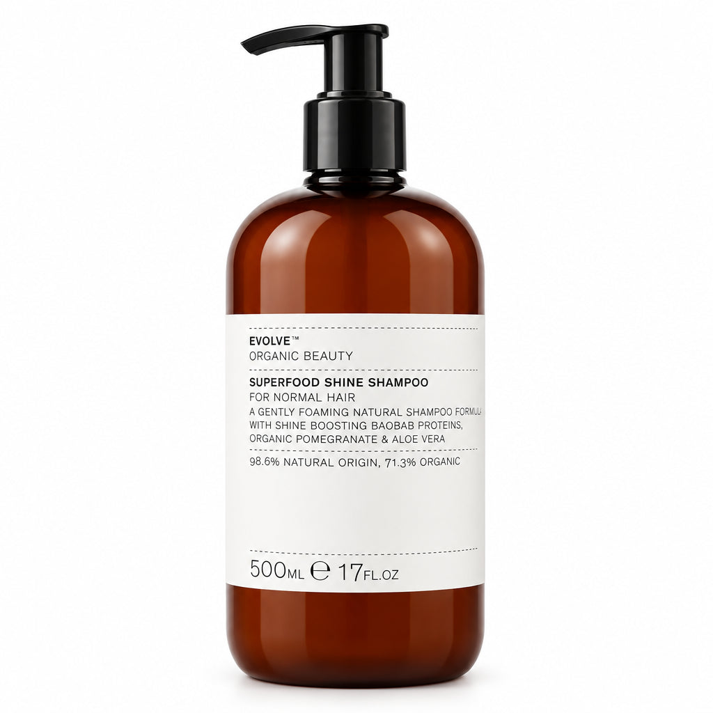 Evolve Organic Superfood Shine Shampoo - Pomegranate & Aloe Vera