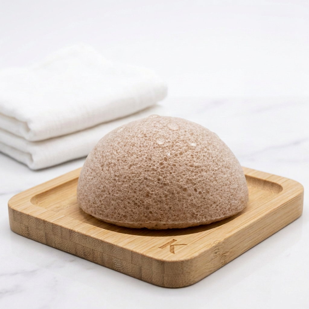 Japanese Konjac Sponge - Natural