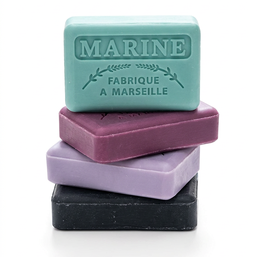 French Scented Marseille Soap Box - Fleurs & Mer