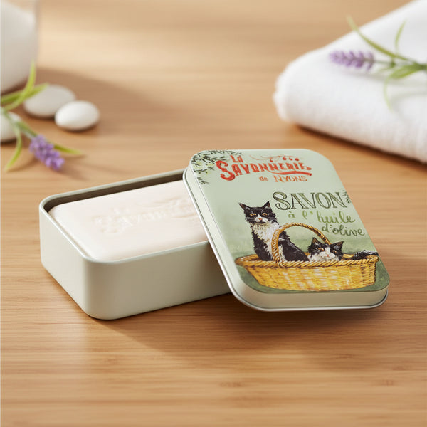 La Savonnerie de Nyons - Cotton Scented Soap Gift TIn