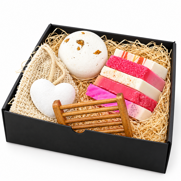Handmade Artisan Natural Soap Selection Gift Box - Tropical Bliss Collection