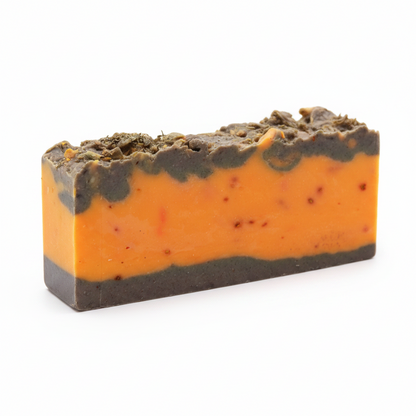 Orange & Cinnamon Olive Oil Soap Slice
