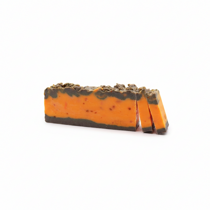 Orange & Cinnamon Olive Oil Soap Slice