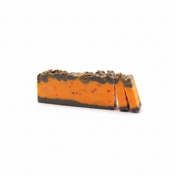 Orange & Cinnamon Olive Oil Soap Slice