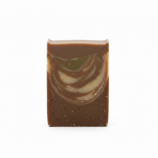 Chocolate Olive Oil Soap Slice