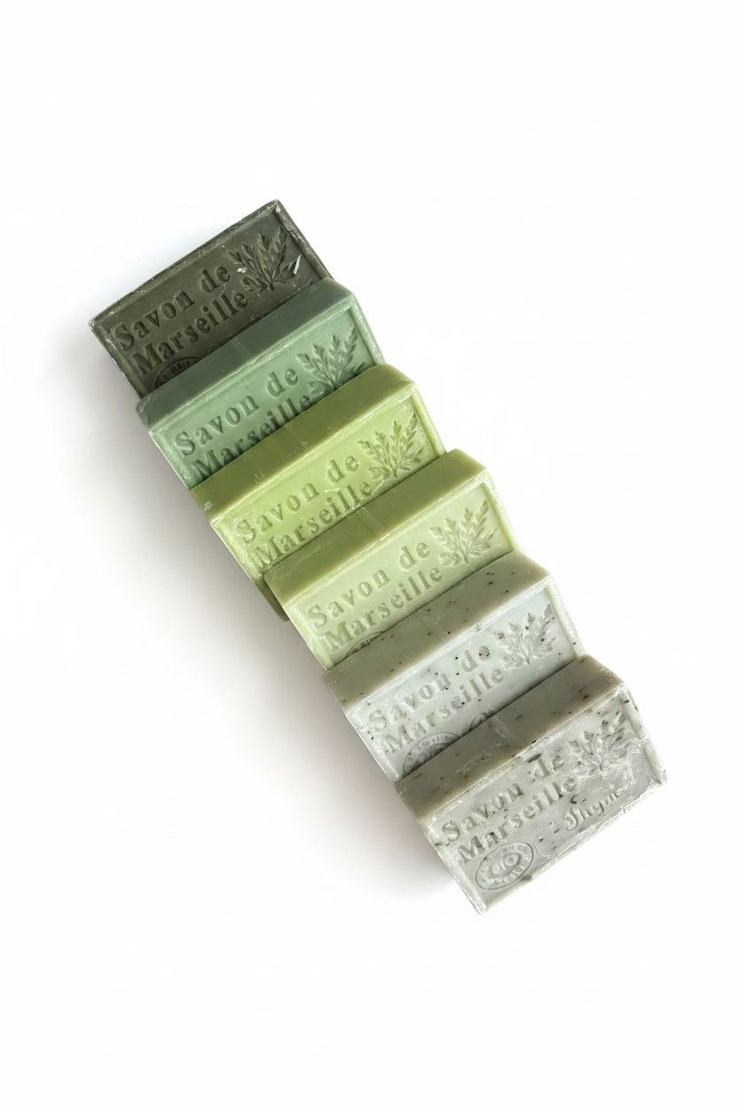 French Scented Marseille Soap Box - Herbal and Botanical