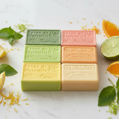 French Scented Marseille Soap Box - Frais et Citronné