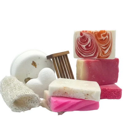 Handmade Artisan Natural Soap Selection Gift Box - Tropical Bliss Collection