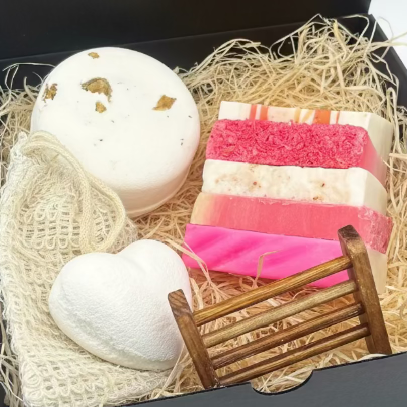 Handmade Artisan Natural Soap Selection Gift Box - Tropical Bliss Collection