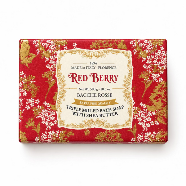 Saponificio Artigianale Fiorentino Red Berry Soap In Box