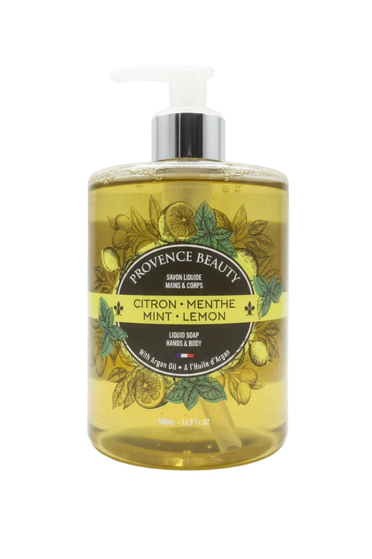 Provence Beauty Mint Lemon French Liquid Soap