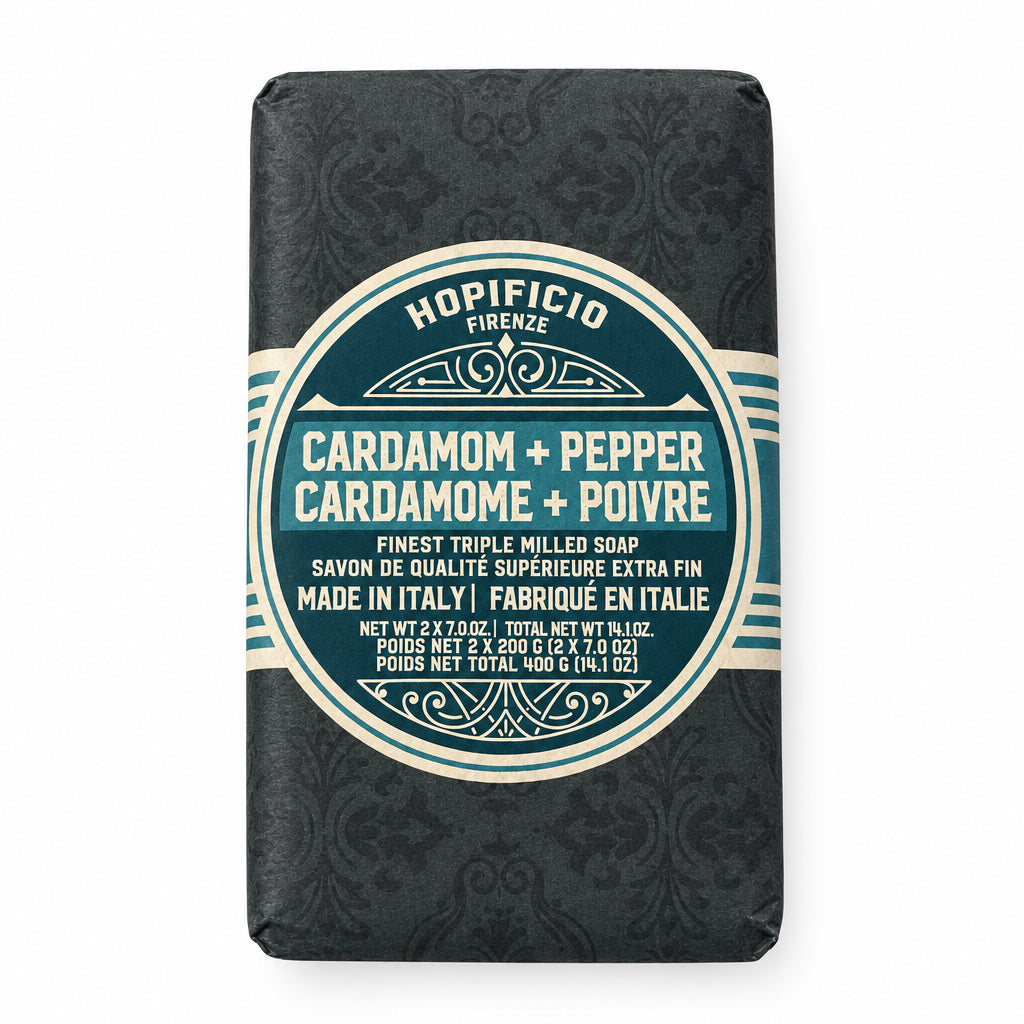 Hopificia Cardamom & Pepper Triple Milled Soap - Set of 2