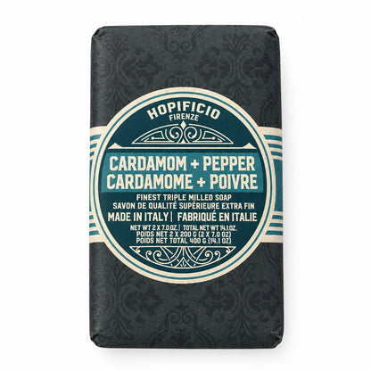 Hopificia Cardamom & Pepper Triple Milled Soap - Set of 2