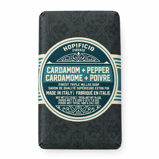 Hopificia Cardamom & Pepper Triple Milled Soap - Set of 2