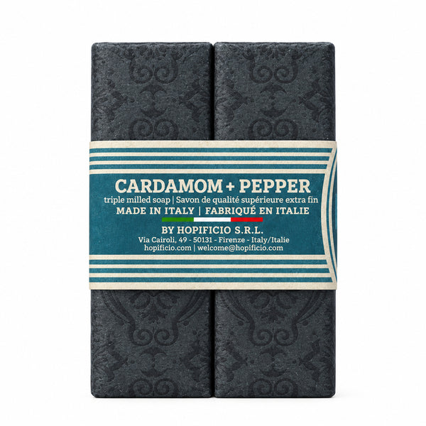 Hopificia Cardamom & Pepper Triple Milled Soap - Set of 2