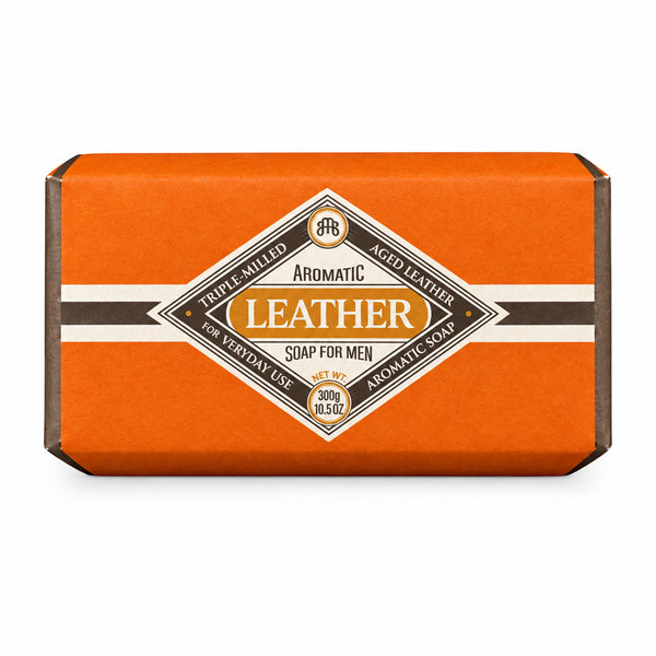 Aged Leather Triple Milled Aromatic Soap For Men
