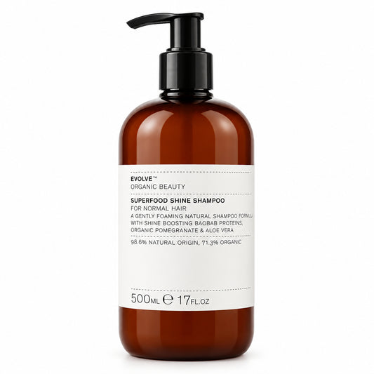 Evolve Organic Superfood Shine Shampoo - Pomegranate & Aloe Vera