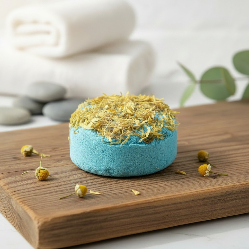 Chamomile, Clary Sage and Vanilla XL Fizzy Bath Bomb