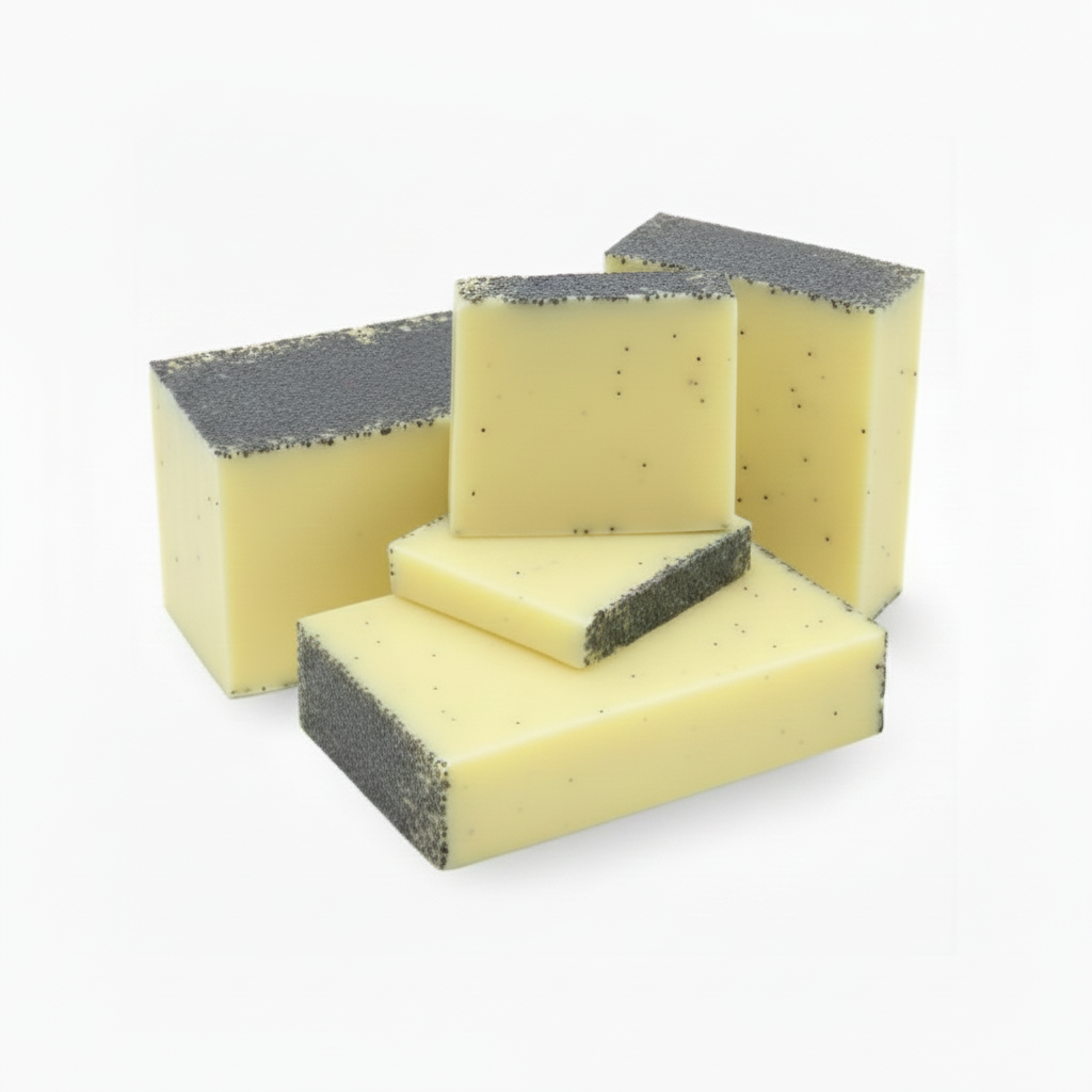 Lemon & Poppy Soap Soaf Slice