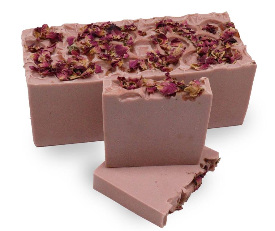 Rose & Vanilla Soap Slice
