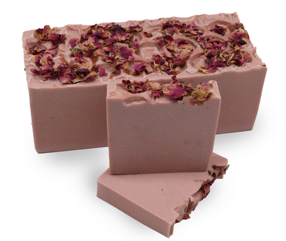 Rose & Vanilla Soap Slice