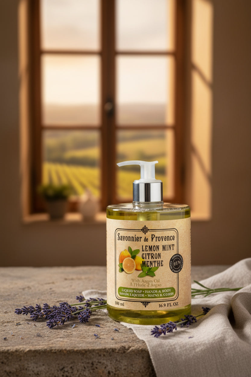 Savonnier de Provence Lemon & Mint French Liquid Soap