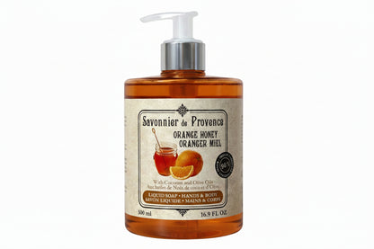 Savonnier de Provence Orange Honey French Liquid Soap