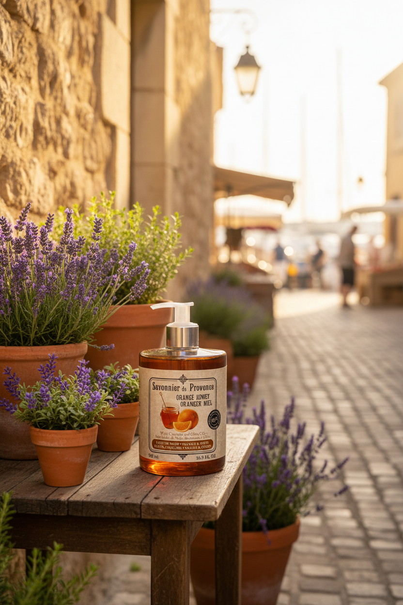 Savonnier de Provence Orange Honey French Liquid Soap