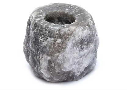 Grey Himalayan Salt Candle Holder