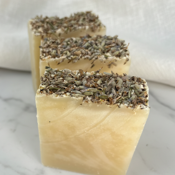 Fresh Lavender Butter Soap Slice