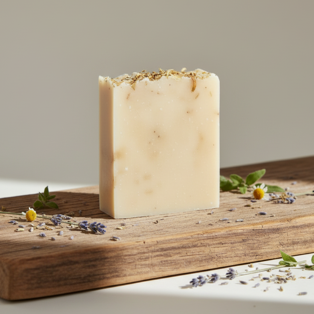 Marigold Butter Soap Slice