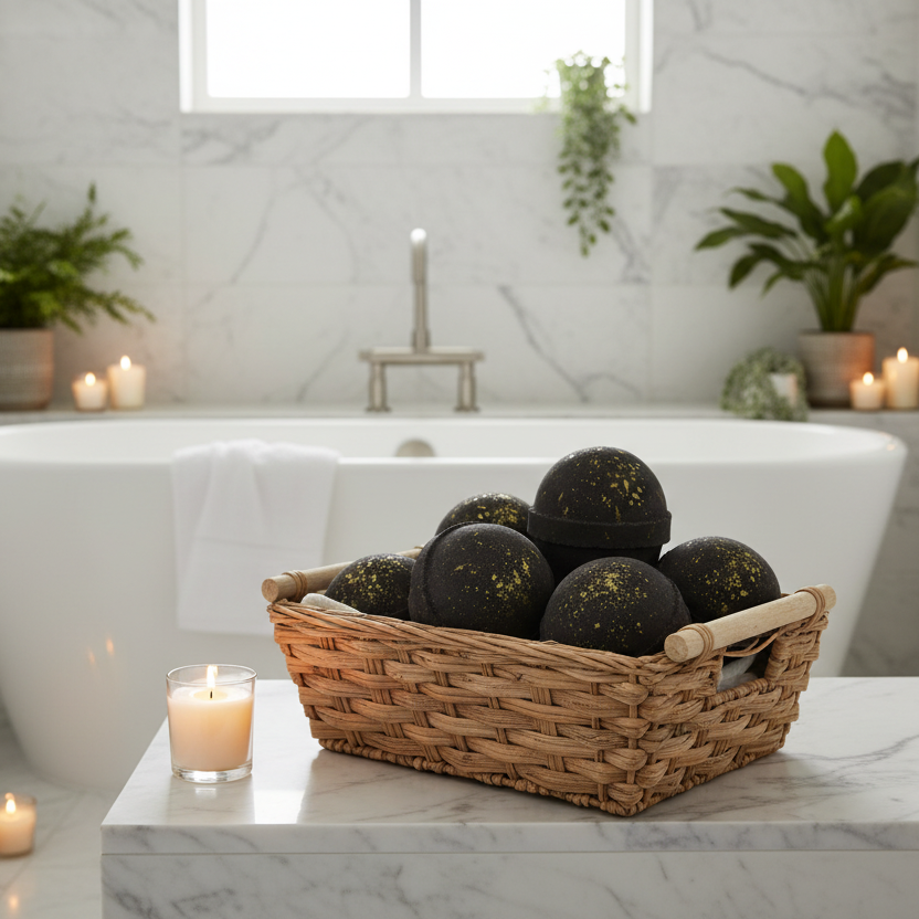 Dark Chocolate & Oud Bath Bomb