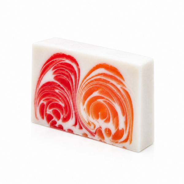 Grapefruit Swirl Soap Slice