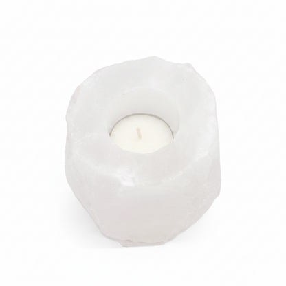 Crystal Rock Himalayan Salt Candle Holder