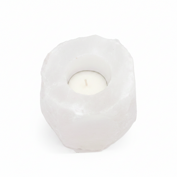 Crystal Rock Himalayan Salt Candle Holder