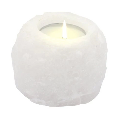Crystal Rock Himalayan Salt Candle Holder