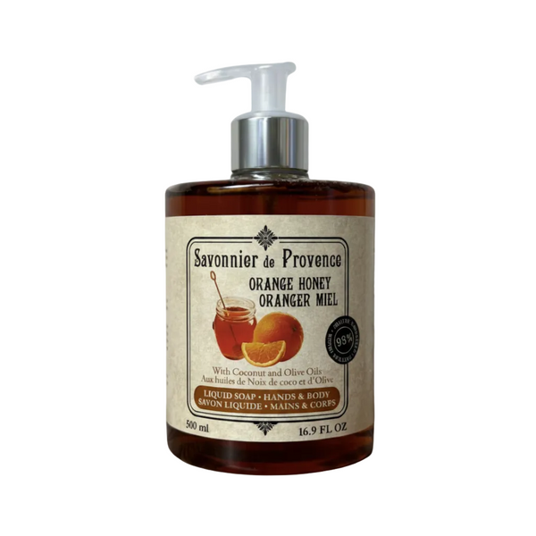 Savonnier de Provence Orange Honey French Liquid Soap