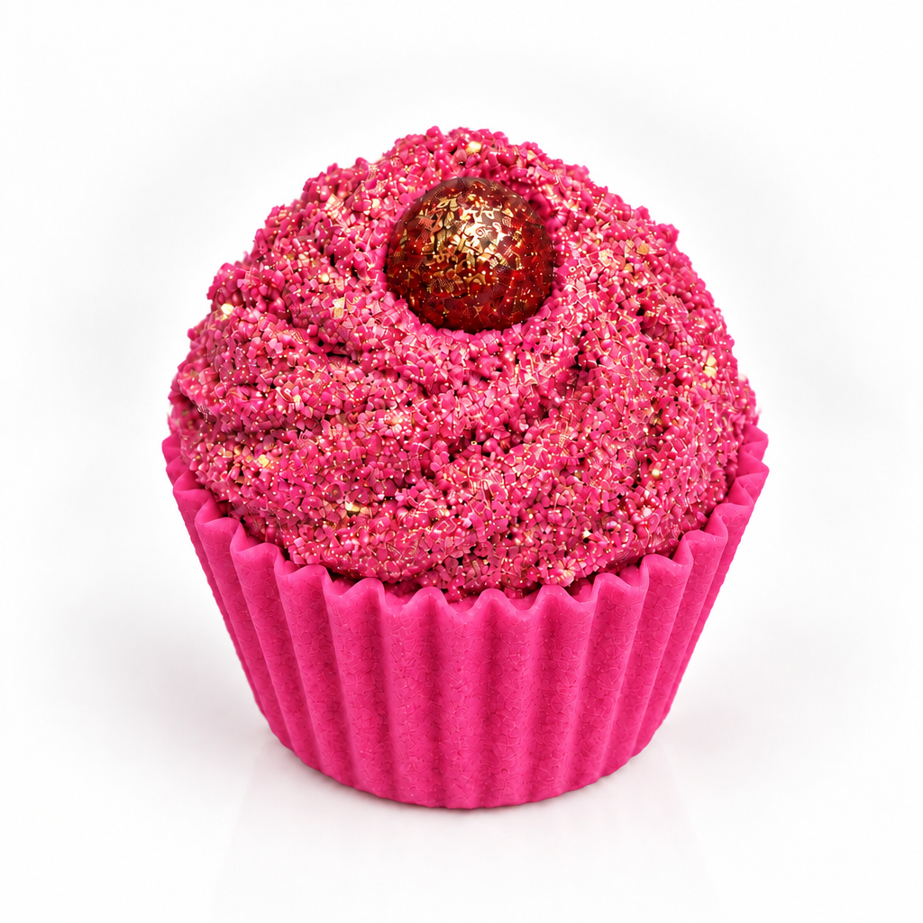 Cranberry Velvet Cupcake Bath Melt