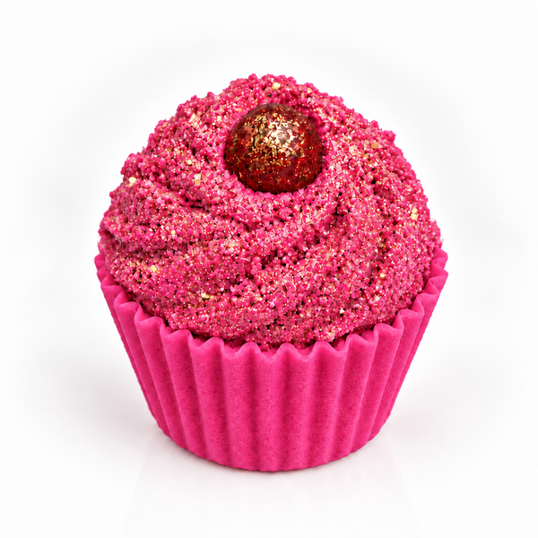 Cranberry Velvet Cupcake Bath Melt