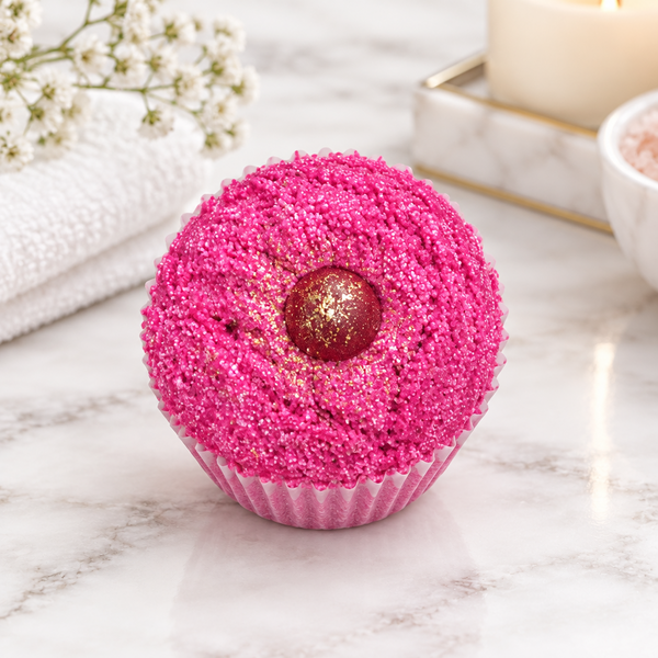 Cranberry Velvet Cupcake Bath Melt