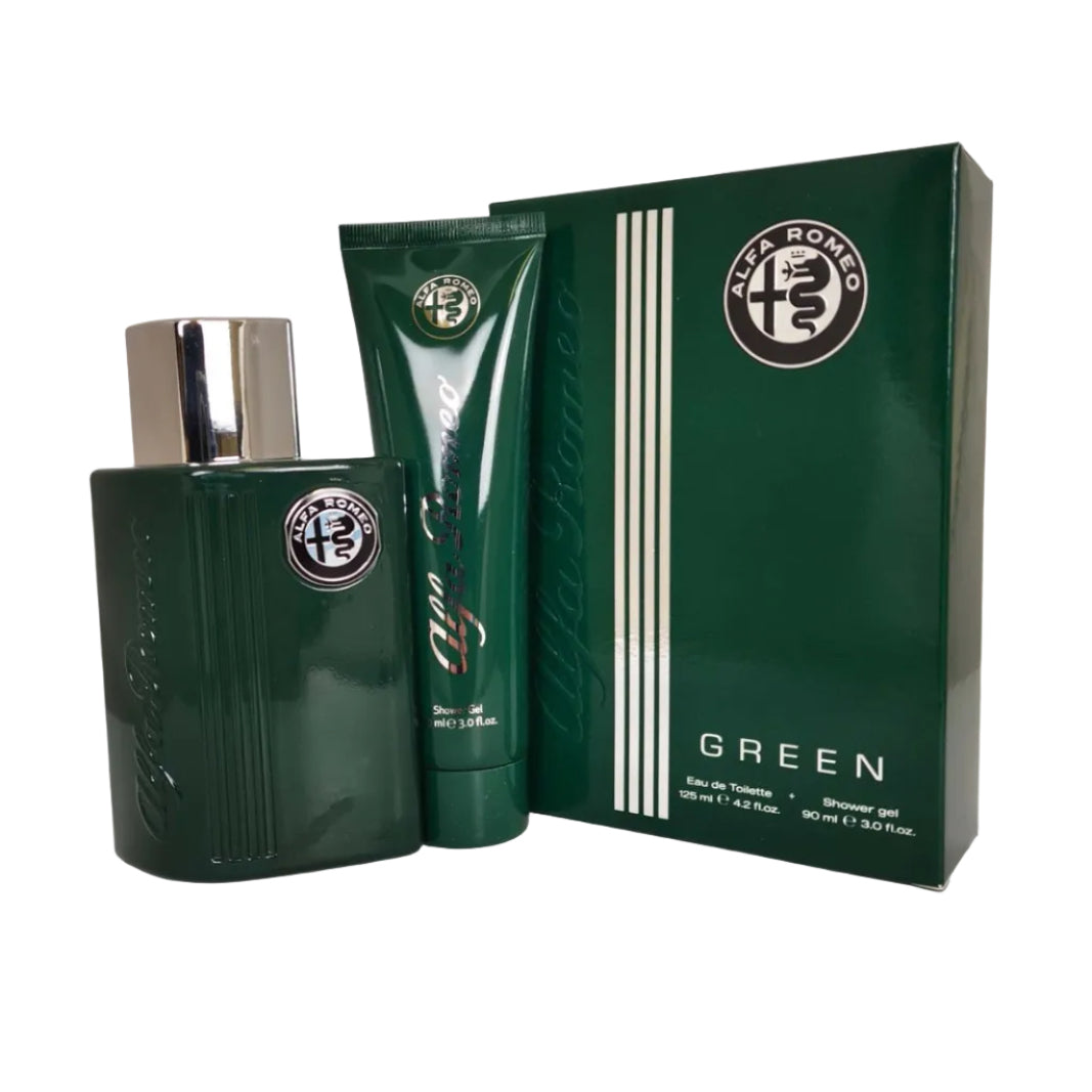 Alfa Romeo - Green Gift Set - Eau de Toilette Spray 125ml Shower Gel 90ml